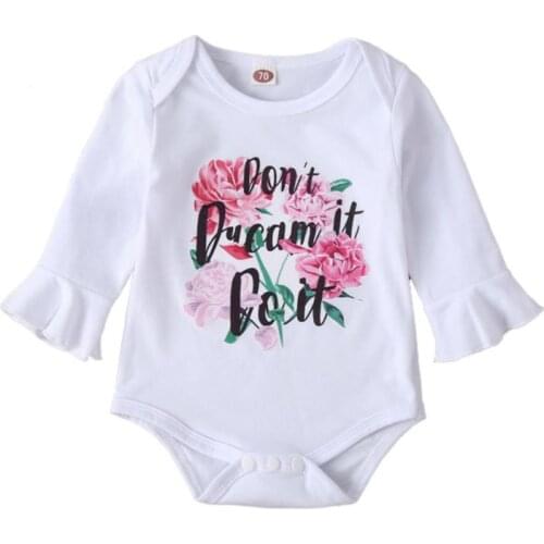 0-12M Newborn Toddler Infant Baby Girl Clothes Solid Cartoon Letter Flower Short Sleeve Romper Soft Jumpsuit Outfit23