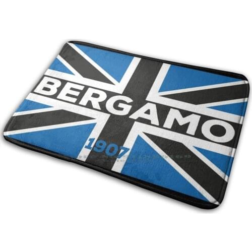 Atalanta 2 Follower Flag Mat Rug Carpet Anti-Slip Bedroom Entrance Door Mat Atalanta Calcium Football Milan Bergamo Atalanta