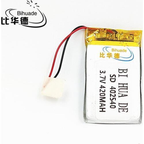 Li-Po 5pcs [SD] 3.7V,420mAH,[402540] Polymer lithium ion / Li-ion battery for TOY,POWER BANK,GPS,mp3,mp4,cell phone,speaker