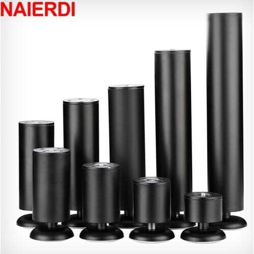 NAIERDI 1PC Furniture Adjustable Cabinet Legs 6CM-30CM Stainless Steel Furniture Legs Table Sofa Feet Bed Furniture Legs