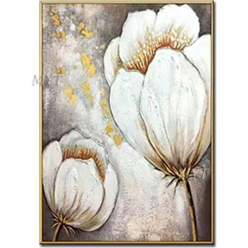 Many Panels Of Different Colors Of Flower paintings 100% Handpainted High Quality Wall Art Home Decor Picture Modern On Canvas