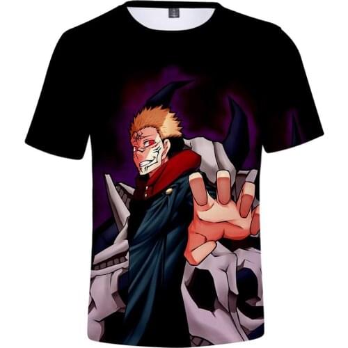 Jujutsu Kaisen Anime T Shirt Manga Men Clothing T-Shirts Tops Camisetas Hombre Ropa Camisa Masculina Verano Roupas Masculinas