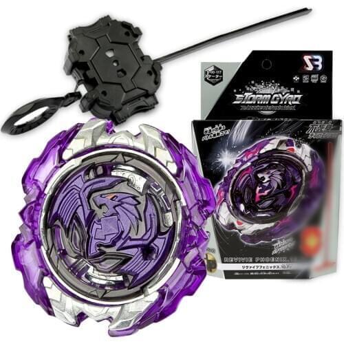 SB Beyblades Burst Set B117 with Launcher Metal Fusion Alloy Assemble Gyro with Ruler Antenna Top Spinning Toys for Children