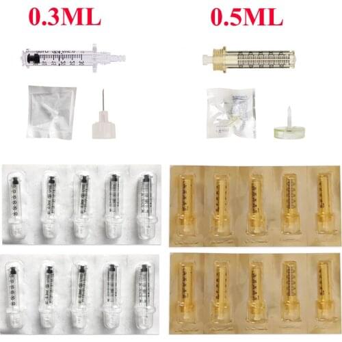 Lip Filler Injection Hyaluron Needle Ampoule Head for Hyaluron Pen Hyaluron Gun High Pressure Wrinkle Removal Water Needle