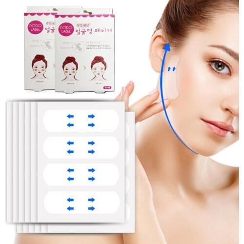 New Tech Invisible Thin Face Sticker Instant V Shape Face Tape Slim Double Chin Face Lifting Patch 0.02mm 40pcs /Box