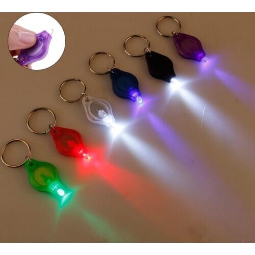 Portable Keyring Light Torch Key Mini LED Flashlight Keychain Chain Emergency Camping Lamp Backpack Light