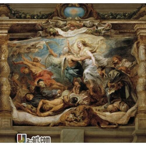 Canvas Prints (Triunfo De la Eucaristia Rubens) High quality painting Monder art picture prits for room 13-Zjyh-(115)
