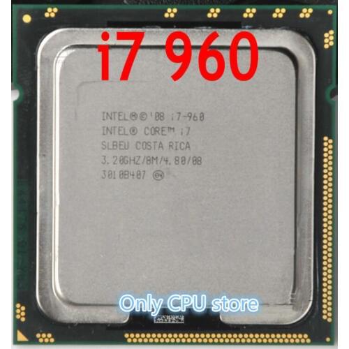 FREE SHIPPING intel Core I7 960 Processor 3.2GHz Quad Core LGA 1366 130W 8M Cache Desktop i7-960 CPU