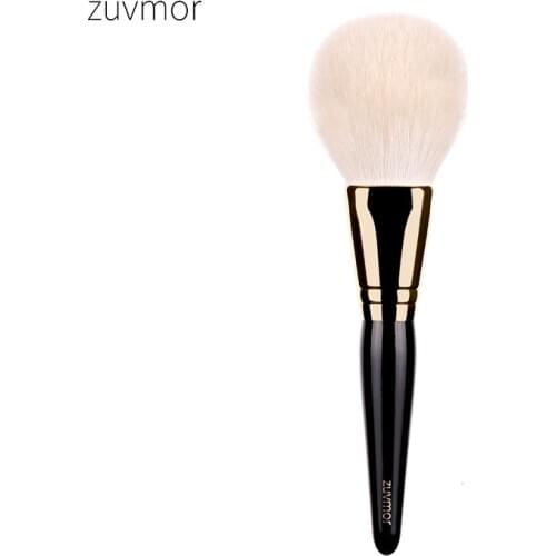 Shoushoulang Professional Handmade Make Up Brush ZUVMOR 1# Flat Round Face Powder Brush Soft Saibikoho Goat Hair Makeup Brushes