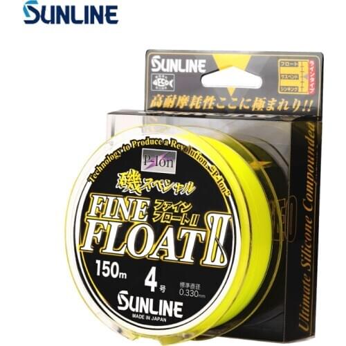 SUNLINE FINE FLOAT Fishing Line 150m Semi-floating Type Suspension Nylon Carp Line Fly Sea Fishing Line Original Japan