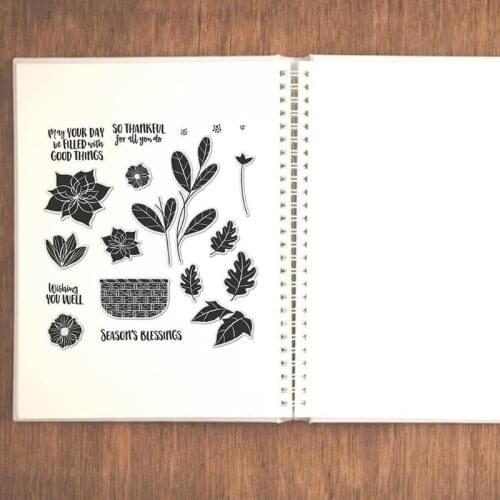 T84E Peach Cherry Seal Stamp with Cutting Dies Stencil DIY Scrapbooking Emboss Photo