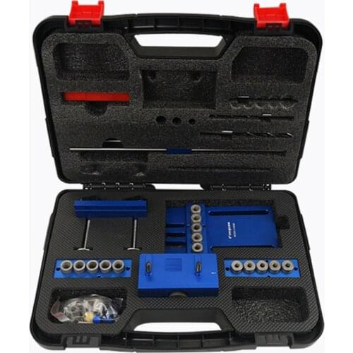 Plate Type Woodworking Round Dowel Three-In-One Punching Locator Fixture