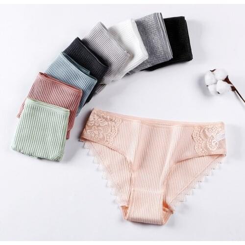 9 Pcs Woman Underwear Cotton Briefs Female High Quality Soft Breathable Panties Lace Underwear For Woman Briefs New BANNIROU