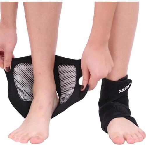 1Pair Tourmaline Self heating Far Infrared Magnetic Therapy Ankle Care belt Support Brace Heel Massager Foot Health Care