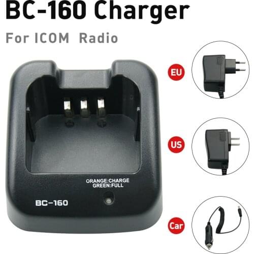 BC-160 Rapid Charger for ICOM IC-A14 IC-F14 IC-F15 IC-F16 IC-F16S IC-F24 IC-F25 IC-F26 IC-F33 IC-F34 IC-F4 IC-F44 Walkie Talkie