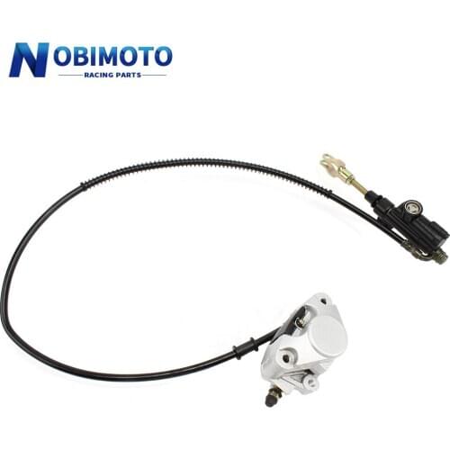 Rear Hydraulic Brake Assembly Master Cylinder Caliper With Reservoir For 200cc 250cc ATV Quad Dirt Bike Brake System 2DS-131-1