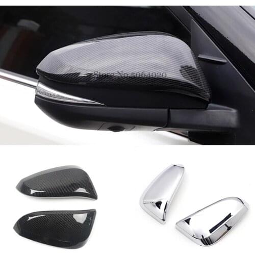 ABS Chrome For Toyota RAV4 2014 2015 2016 2017 2018 Accessories Car Side Door Rear View Mirror Cover Cover Trim Sticker 2pcs