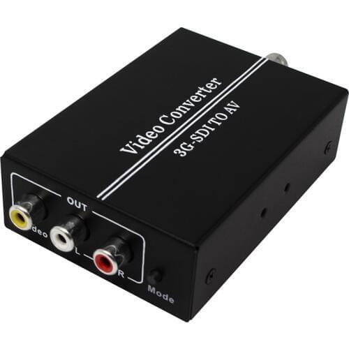HD SD 3G SDI BNC to AV CVBS PAL/NTSC RCA Video L/R Analog Audio Converter for HDTV