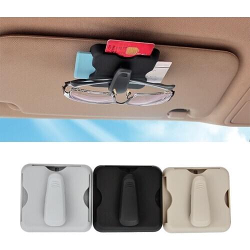 Car Glasses Case Sun Visor Glasses Clip Sunglasses Holder IC Card Clip Organizer Car-styling Car Accessories Interior for Women