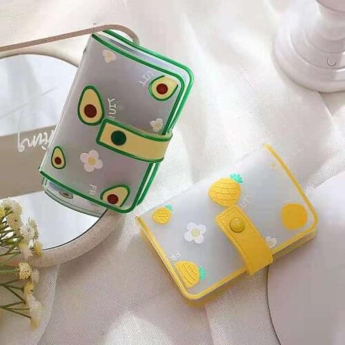 Card ID Holder For Girls Boys Cartoon Painting Transparent Anti-Theft Brush Anti-Degaussing 2021 New Designer All-Match Wallet