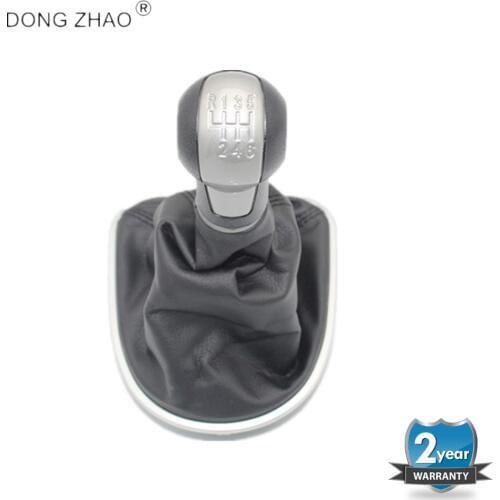 For Seat Leon MK2 1P 2005 2006 2007 2008 2009 2010 2011 2012 Car-Stying 6 Speed Car Gear Stick Shift Knob With Leather Boot