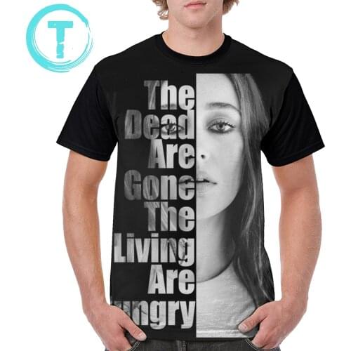 The 100 T Shirt The Dead Are Gone The Living Are Hungry T-Shirt Short-Sleeve Oversized Tee Shirt Printed Polyester Tshirt