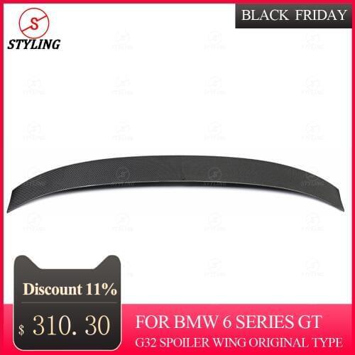 G32 spoiler wing original type 2018 2019 For BMW 6 series GT Gran Turism Coupe Carbon Rear Bumper trunk spoiler car styling