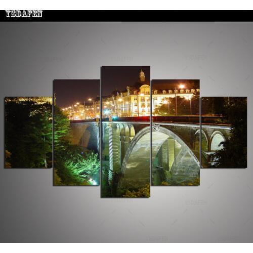 HD print olieverf Film modulaire foto Scenery poster kind room decor woondecoratie 5 stks canvas art z525