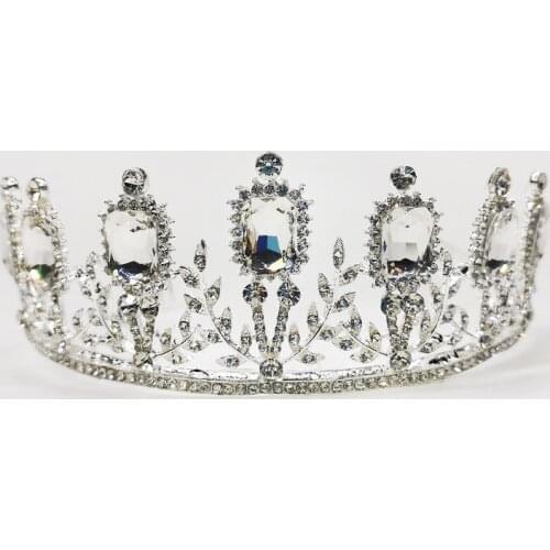 Korean Fashion Crowns Beautiful Headpiece Wedding Crown Wedding Tiaras Hair Accessories for Prom Birthday Costume Party BH