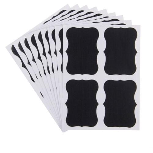 Mini 36x Chalkboard Blackboard Chalk Board Stickers Craft Kitchen Jar Labels Tags Note Sticker Muraux