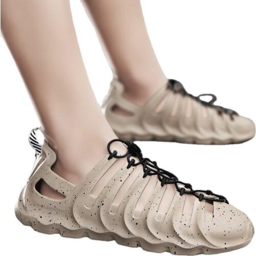 H-33 Men Sandals 2021 Youth Breathable Mesh Beach Slippers Men Swimming Sandal Foam Runners Summer Casual Flip-flops Slipper