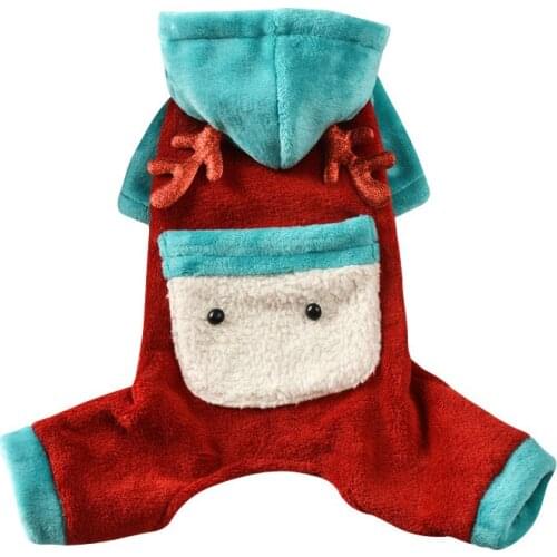 New Winter Pet Clothes Dog Clothes For Small Dogs Fleece Keep Warm Dog Clothing Coat Jacket Sweater Pocket Pet Costume For Dogs