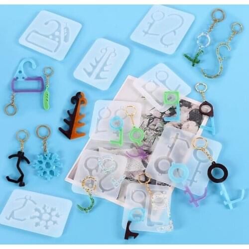 New Type Transparent Silicone Mold Decoration Process For DIY Key Door Opener Epoxy Resin Mold