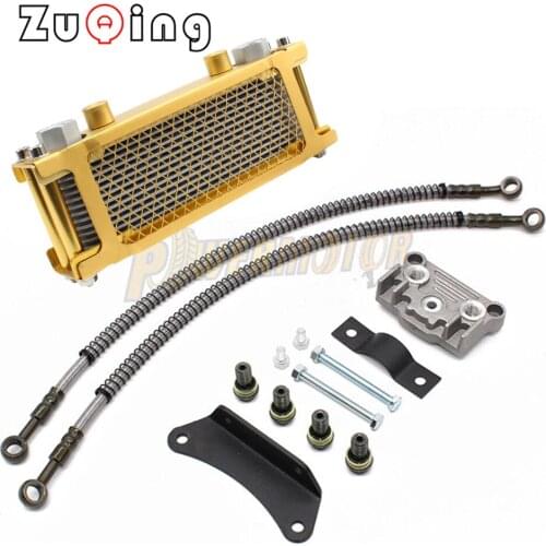 Motorcycle Oil Cooling Cooler Radiator Oil Cooler Set For 50cc -110cc Horizontal Engine Chinese Made Dirt Pit Monkey Bike ATV