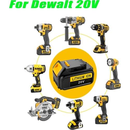 Original 20V 6.0Ah lithium battery is suitable for DeWalt 20V MAX XRD DCB183 DCB184 DCB185 DCB180 DCB181 professional battery