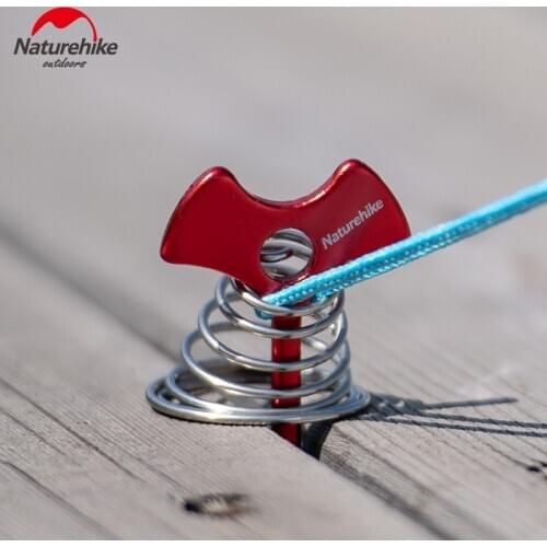Naturehike Outdoor Camping Tent Ground Nail Floor Spring Nail Aluminium Alloy Ultralight Fishbone Nail Portable Tent Accessories