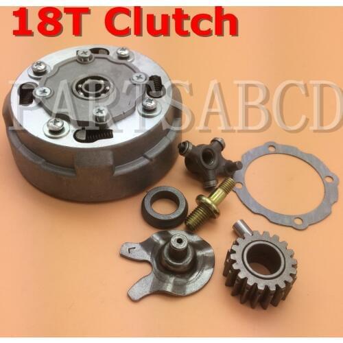 PARTSABCD 125CC Clutch 110CC 125CC ATV Ditr Bike 18T 18 Teeth Clutch With small parts