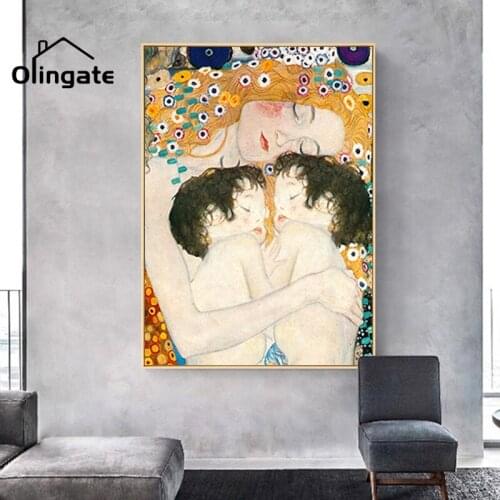 Famous Mother Love Twins Baby Posters and Print Cartoon Wall Print Poster One Piece Canvas Art Home Decor for Living Room