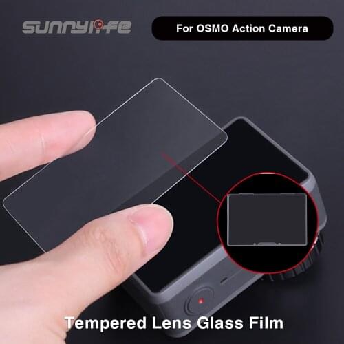 Sunnylife Tempered Glass Film Lens Film Screen Film Combo For OSMO Action Anti-crack Anti-Scratch Protection Camera Accessories