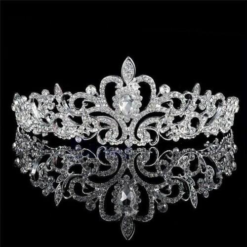 New Fashion Bridal Rhinestone Tiaras Crowns Headband Women Wedding Hair Jewelry Accessories Hair Band Gift