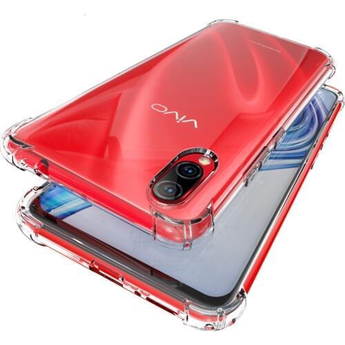 For vivo V11 6.3" WIERSS Anti-knock Phone Case for vivo V11i for vivo V11 Pro 6.41" Transparent cover Case Fundas Etui