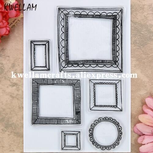 Frame Scrapbook DIY photo cards rubber stamp clear stamp transparent stamp 11x16cm 9020104