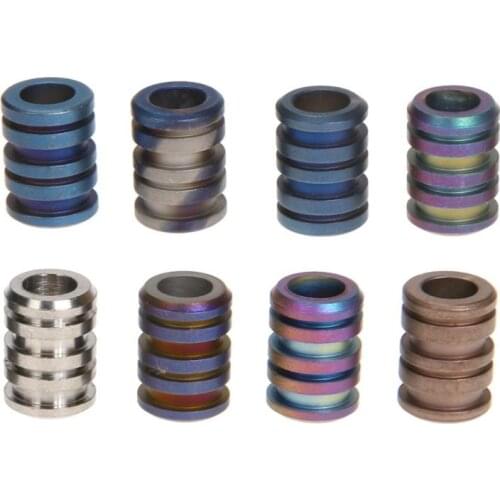 Titanium Knife Bead Knife Lanyard Paracord Rope Fall Pendant (Random Color)