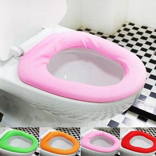 Comfortable Soft Multicolor Bathroom Toilet Set Thickening Washable Toilet Seats Cover Toilet Mat Winter Warm O Ring Potty Sets