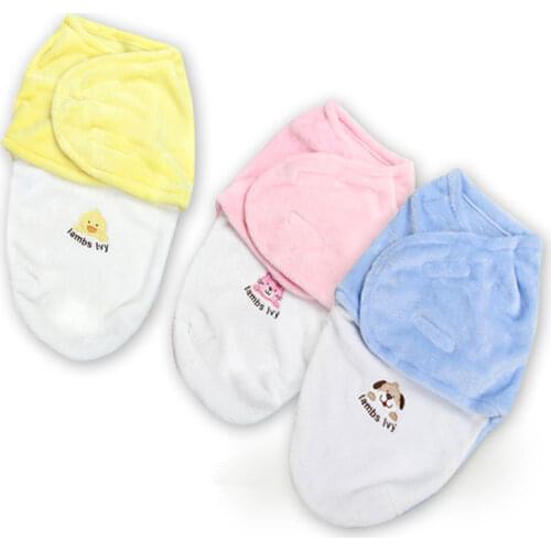 Newborn Baby Unisex 0-6months Receiving Blankets Cartoon Style Cotton Cobertor aTRQ0079