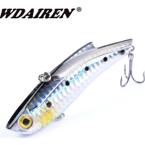 1Pcs VIB Winter Ice Sea Fishing Lures 9cm 26.5g Hard Crankbait Wobblers Artificial 5 Colors Trolling Carp Fishing Accessories
