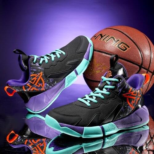 Big Size Student Basketball Shoes Lace-up Shockproof Basket Women Athletic Outdoor Sport Sneakers 2021 Summer Sport Shoe