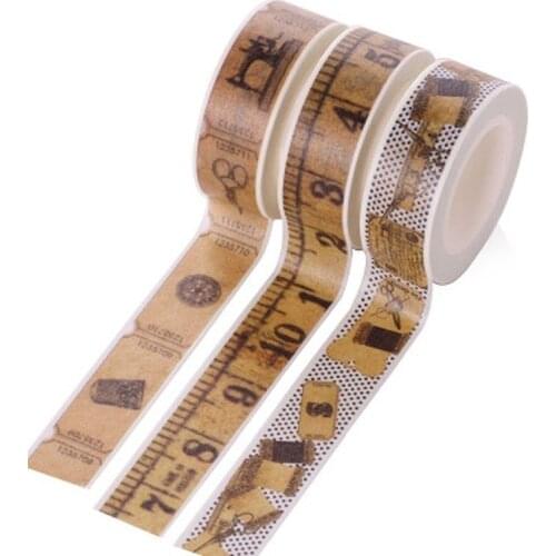 1pcs Decorating Adhesive Paper Tape Tearable Scrapbook Embellishments Random Style Washi Tape