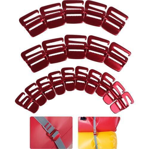 10Pcs Portable Backpack Fast Binding Buckle Luggage Package Tightening Buckle Tent Rope Tensioner Hook Outdoor Tools