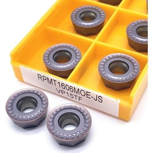 10PCS RPMT1606MOE(R8) Original High Quality Hard Alloy Blade Cylindrical Turning Tool CNC Turning Tool